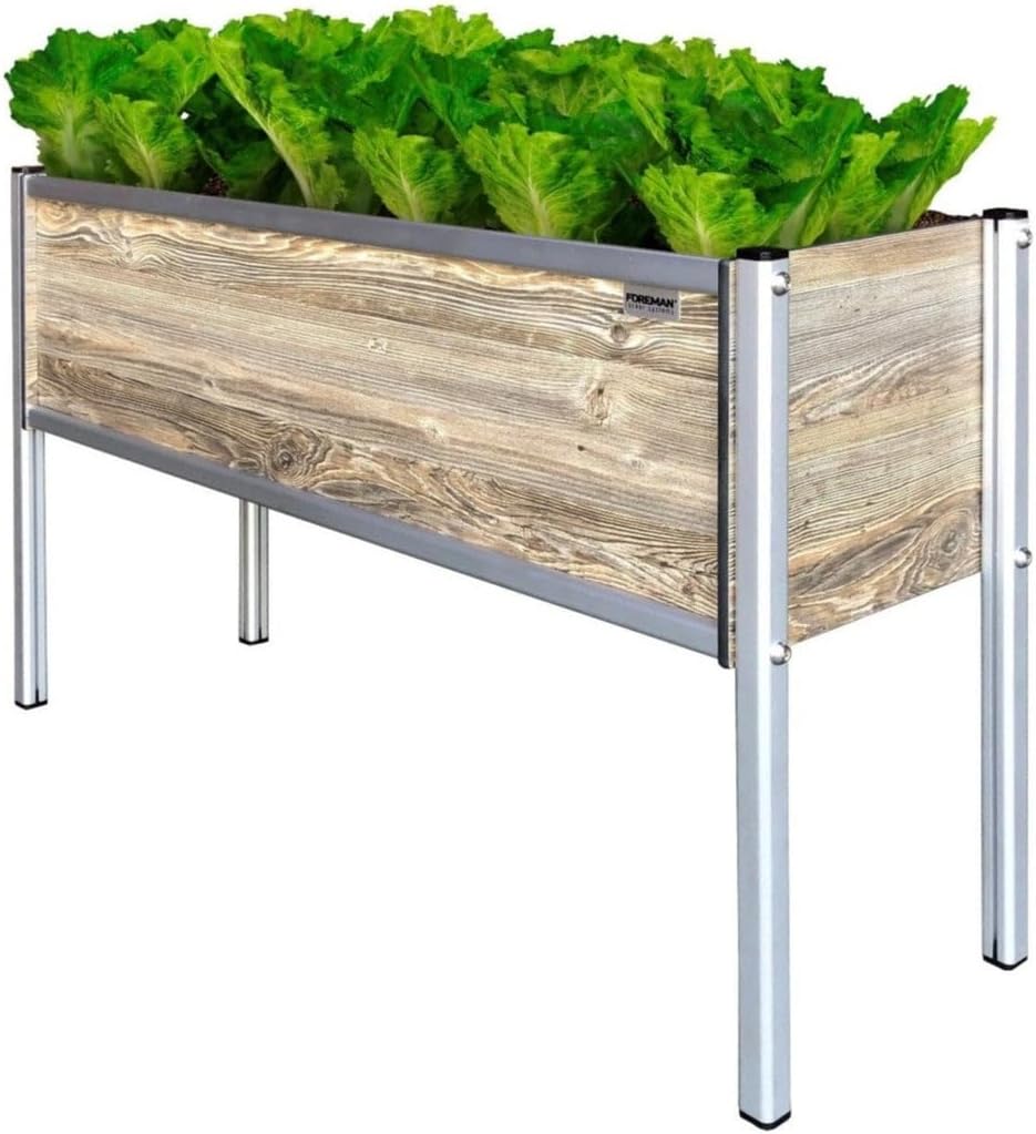 Foreman Raised Garden Bed - 36”Lx24”Wx14”H - Elevated Planter Box for Backyard Patio Balcony - Garden Box - Flower Planter - Vegetable Planter, Monte