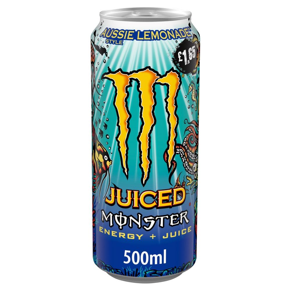 Monster Energy Drinks - Choose from over 20 flavours - 12 Pack or 24 Pack (24 Pack, Aussie Lemonade)