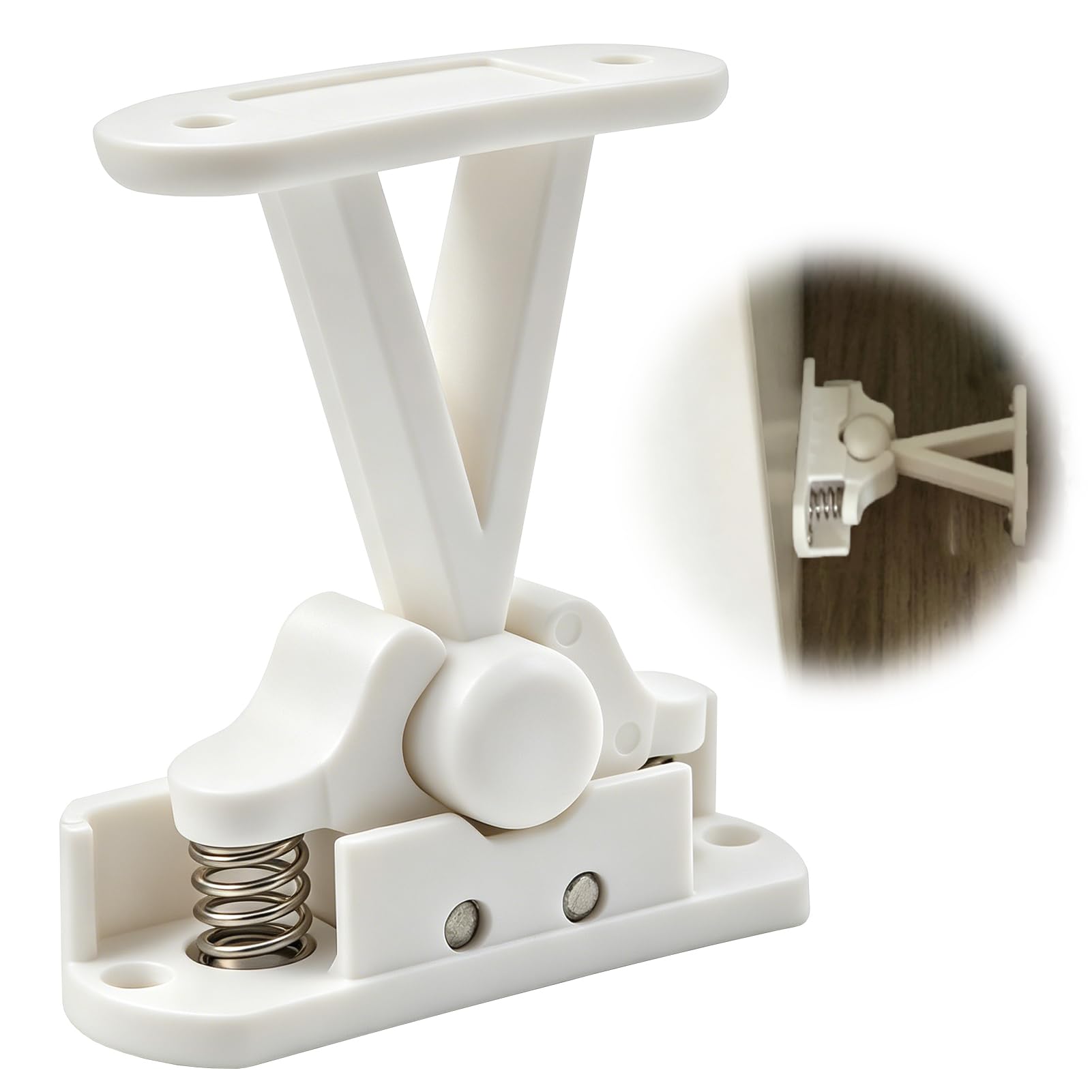 Static Caravan Door Retainer Catch, Heavy Duty Windproof Door Stop Latch