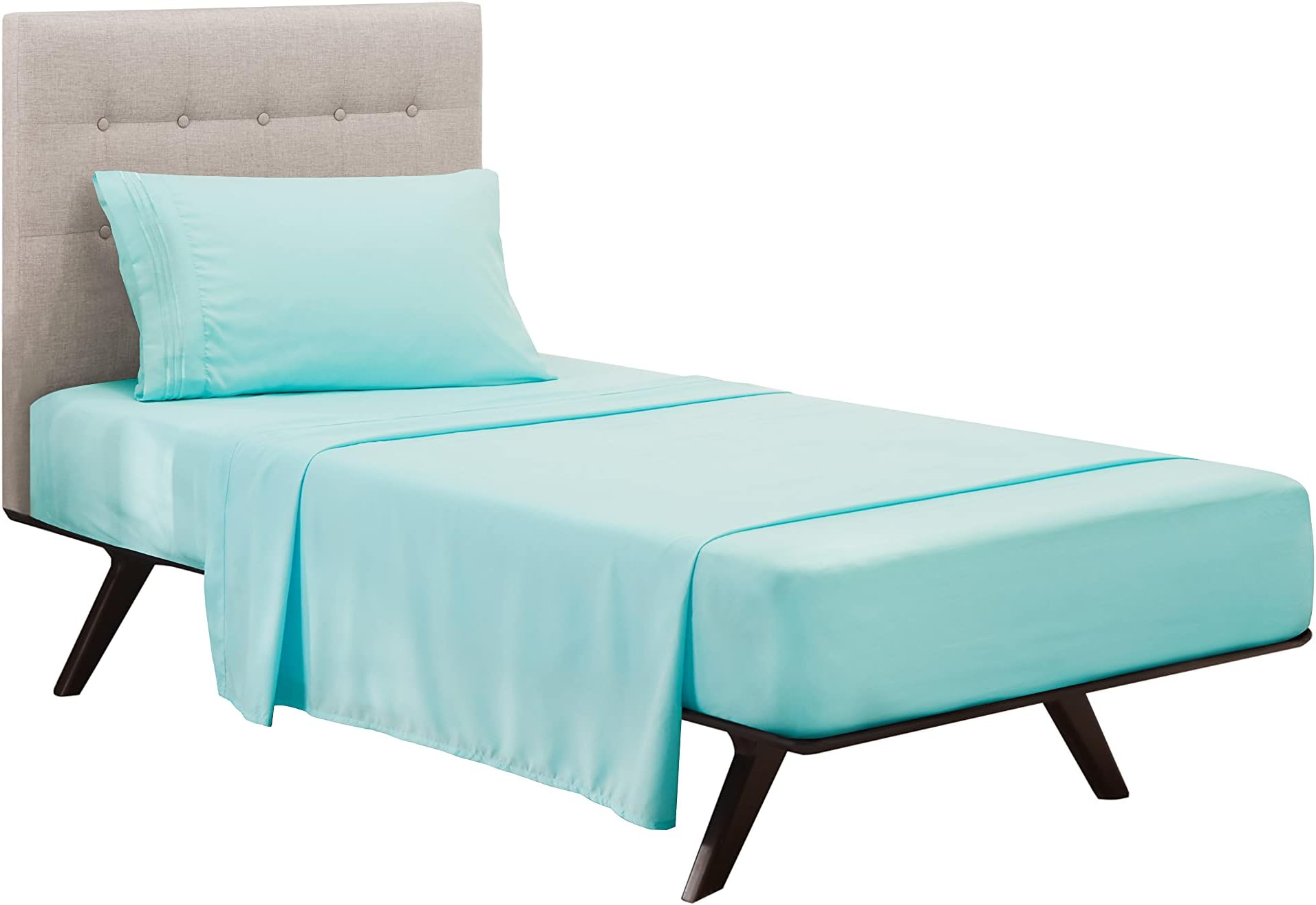 Clara Clark Premier 1800 Collection 3pc Bed Sheet Set- Twin (Single) Size, Li...