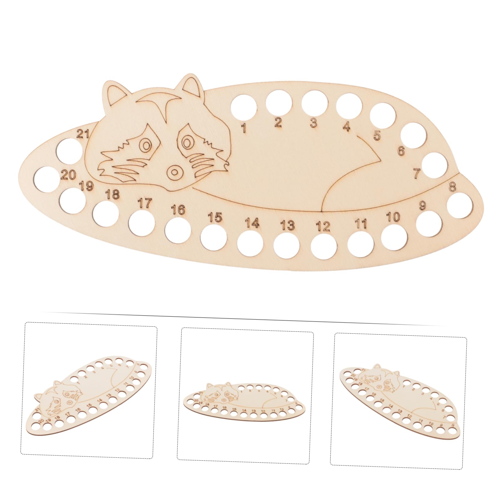 SHINEOFI 4 Set Tavola Avvolgitrice in Legno Filo Cucire Accessori Cucito Accessori per Cucito Organizzatore Punto Croce Fai da Te Organizer per Fili A Punto Croce di Legno 2 Pezzi * 4
