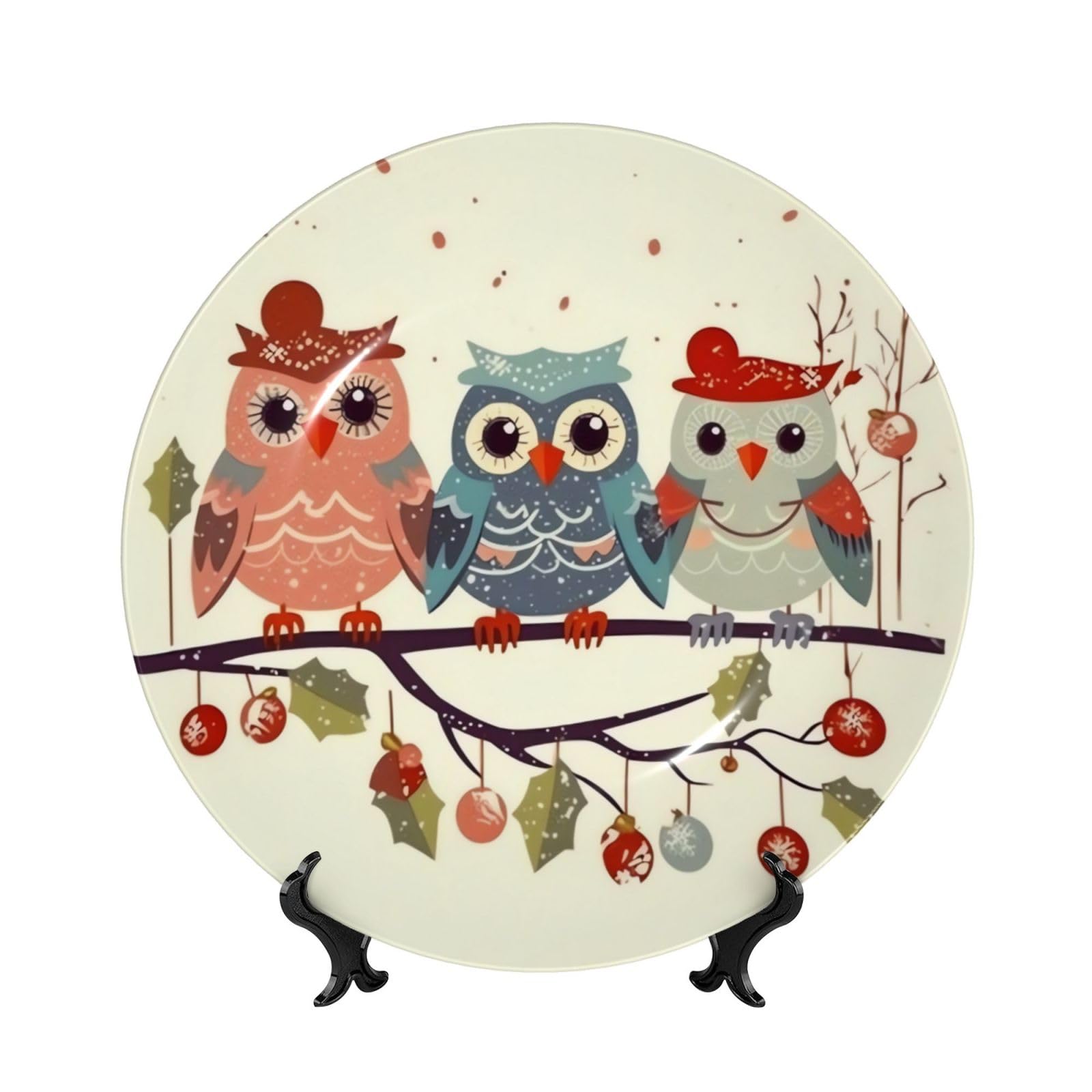 Assiette décorative en porcelaine anglaise cadeau fait main