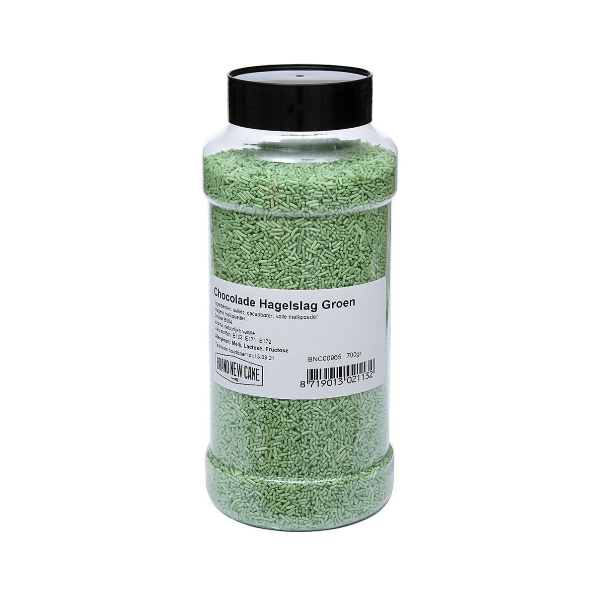 BrandNewCake® Pépites de Chocolat Vert 700g - Décoration pour Gâteaux - Sprinkles - Strooibus - Idéal pour Pâtisserie