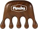 Flavoma Natural Wood Wide Tooth Hair and Scalp Massager Comb | Gua Sha comb for scalp | Multi-Functional Tool Scraping | Multifunctional Meridian Massage Comb | Ideal for Head and Neck Massage | Scalp Massage No Static Head Massager Tool Physical Therapy gallery image