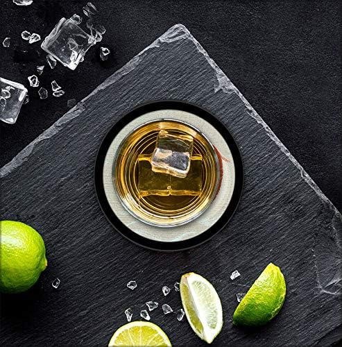 Miniatura 6 de Posavasos de silicona antideslizantes con almohadilla de fieltro absorbente impresa extraíble, juego de 4 unidades, Koi & The Sun