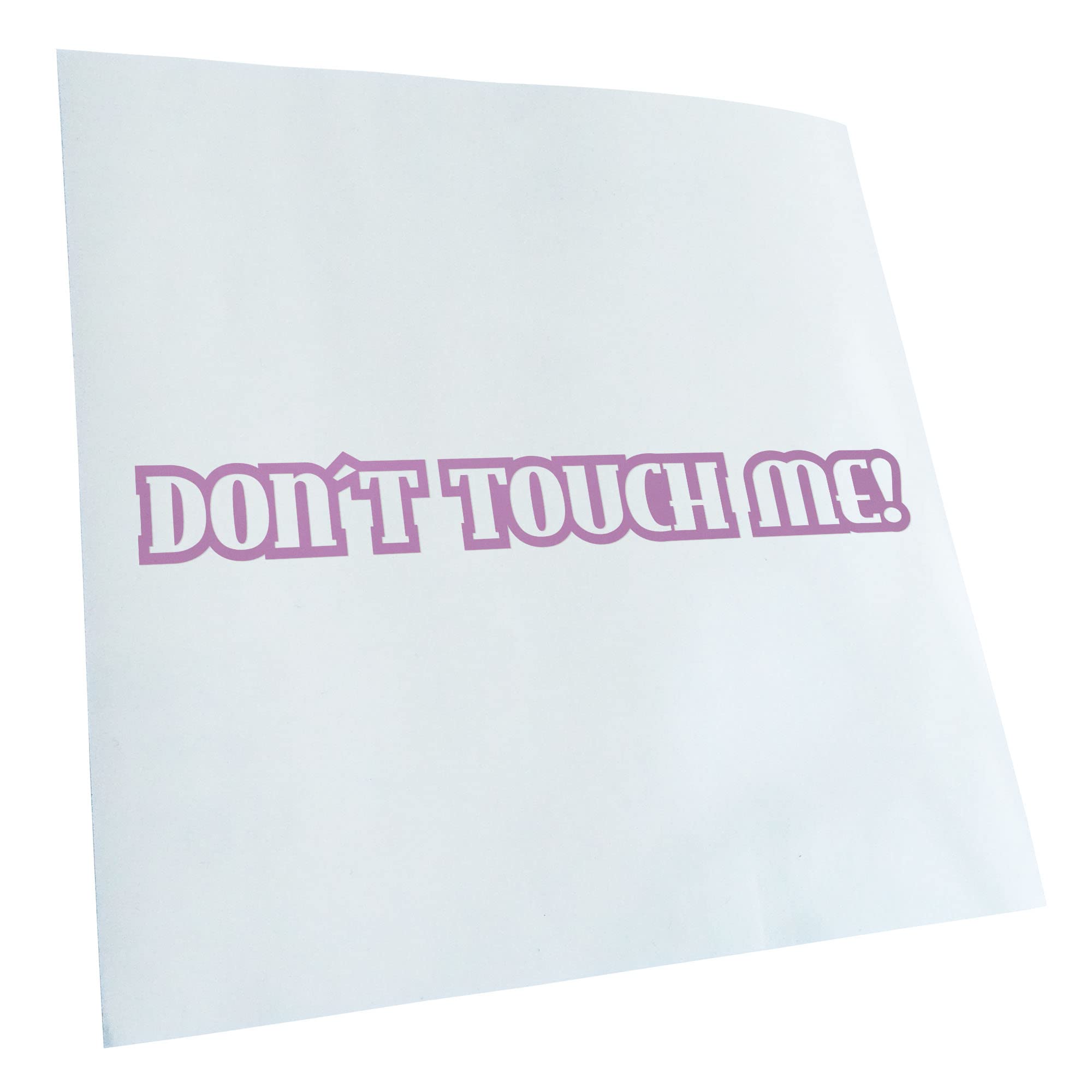 Kiwistar - Car Sticker - Lilac - 24 x 3 cm Dont Touch Me! Design No. 2 - Rear Window Car Sticker Weatherproof for Car Truck Moped Truck - Sticker Exterior Self-Adhesive Tuning Accessories for Window