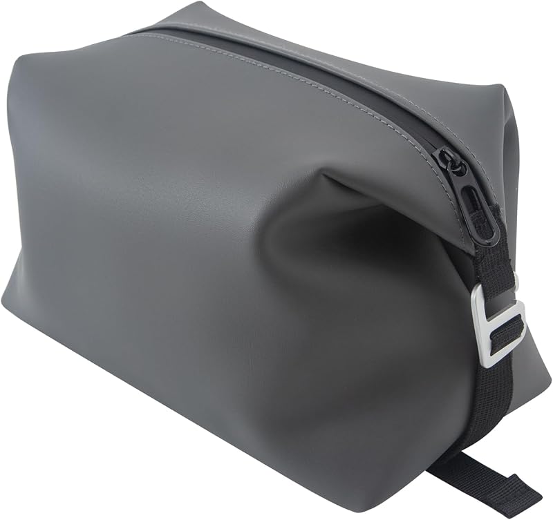 Necessaire de silicone Onbagway 6 L, cinza, 20,07 cm x 13,97 cm x 15,24 cm