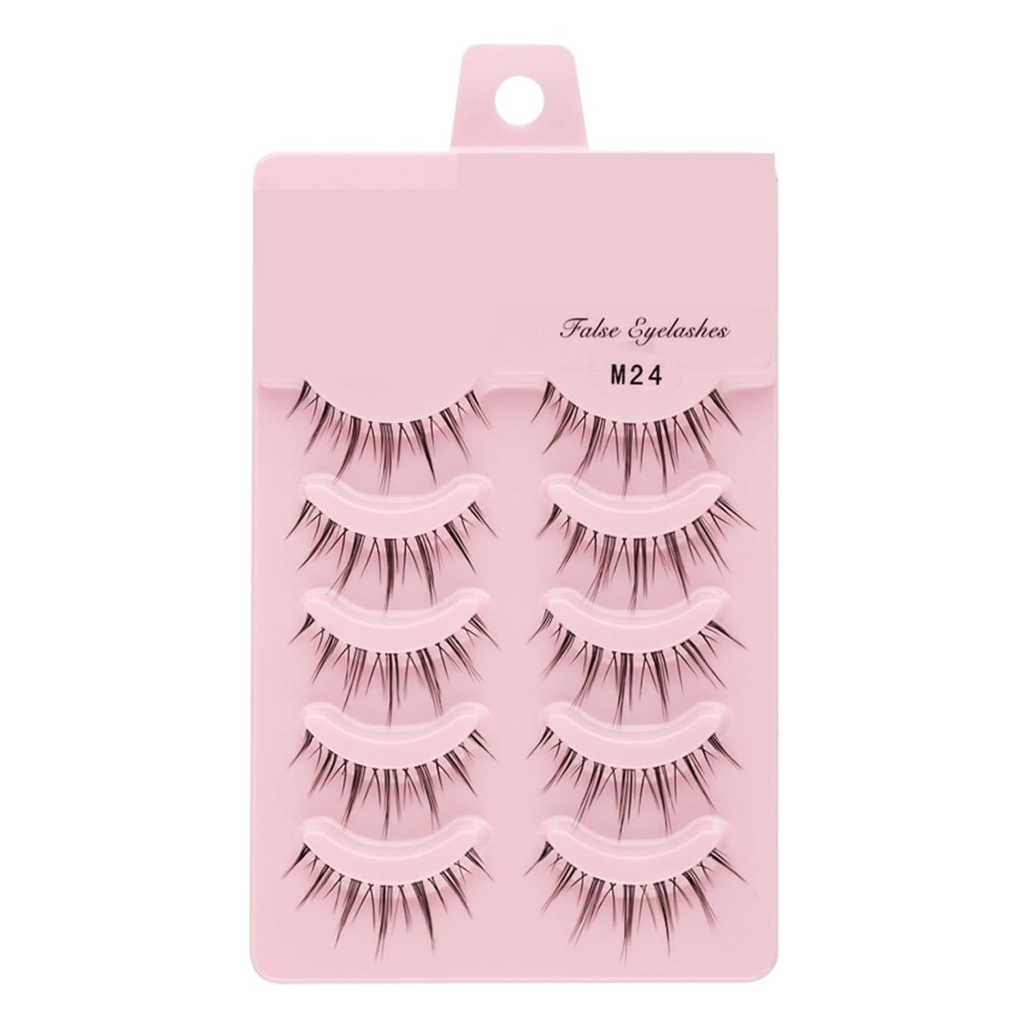 UAMOU 2-50Boxes Manga Lashes False Eyelashes Doll Korean Natural Anime Lashes Spiky Thick Faux Mink Eye Lash Strips