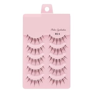 UAMOU 2-50Boxes Manga Lashes False Eyelashes Doll Korean Natural Anime Lashes Spiky Thick Faux Mink Eye Lash Strips