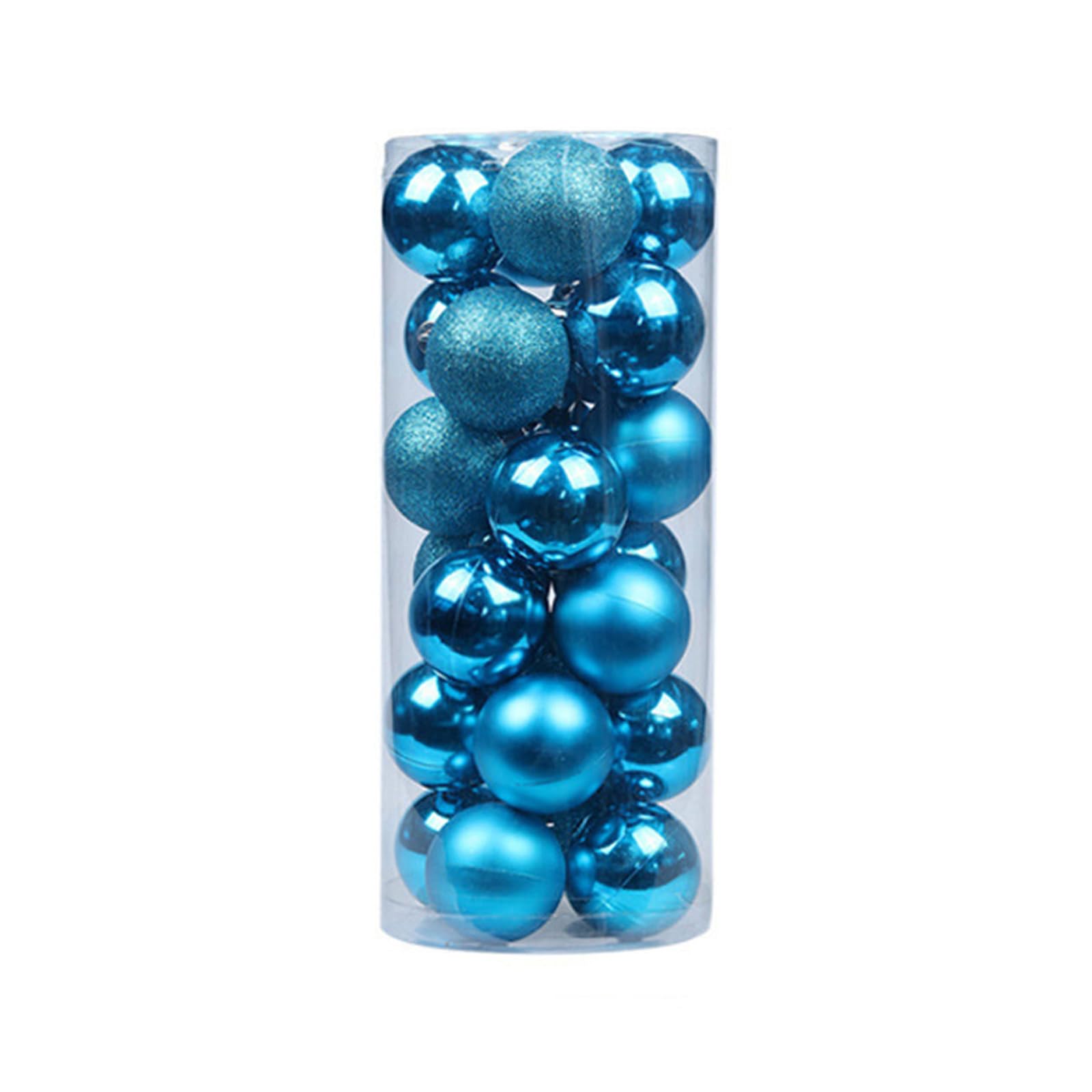 Carotoe Lake Blue Delicate Christmas Ornament Sphere Sturdy And Portable Sphere For Decorating Tree Porches And Storefronts Christmas Ornament