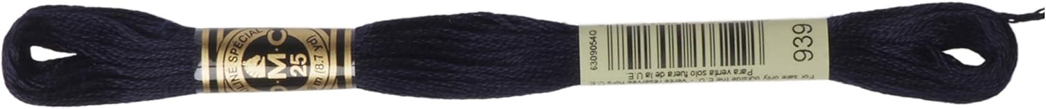 DMC 6-Strand Embroidery Cotton Floss, Very Dark Navy Blue