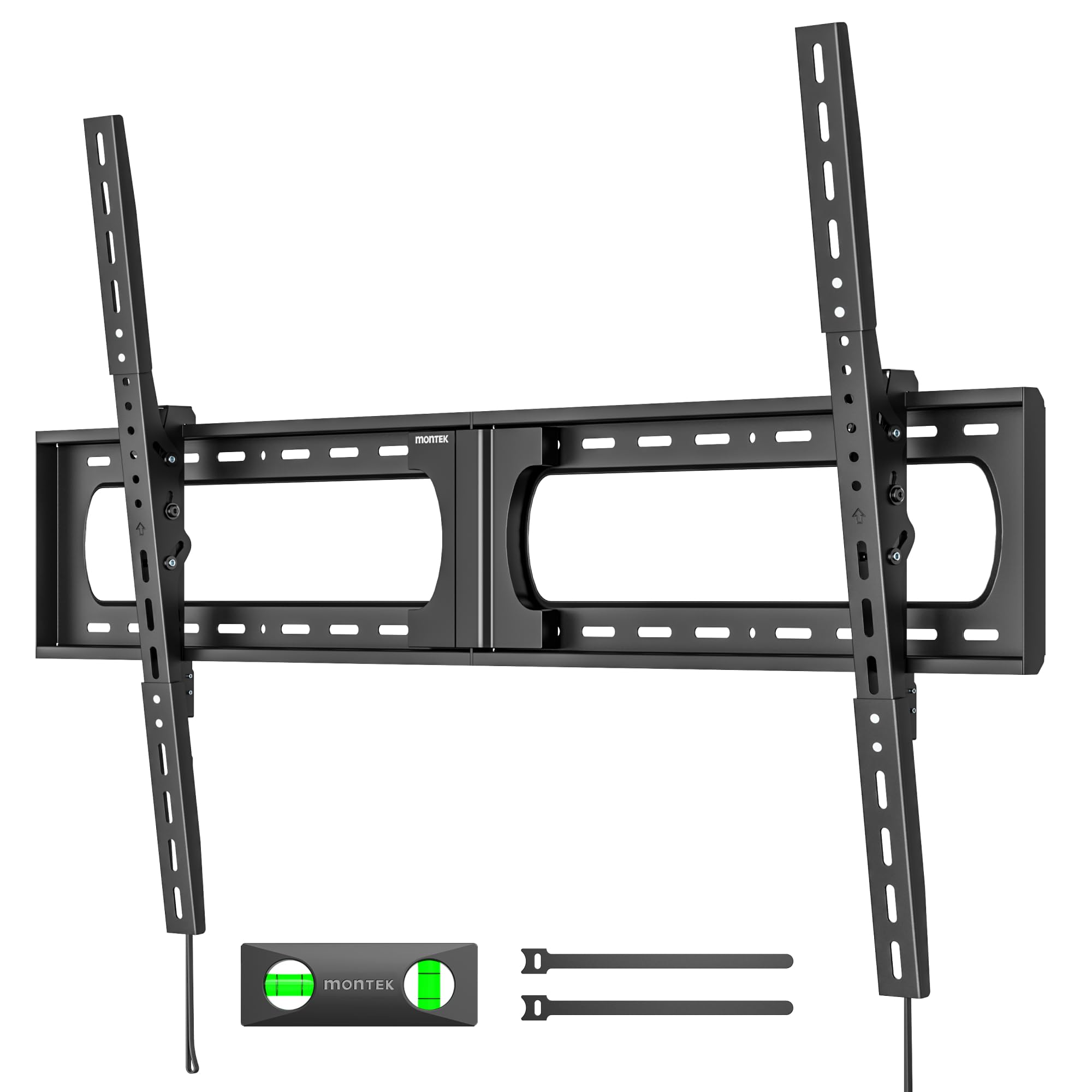 monTEK Soporte de Pared para TV 37-140 Pulgadas | Inclinable, Resistente hasta 136 kg, Perfil Ultra Delgado, VESA Máx 1200x800 mm, Apto para Pantallas Planas y Curvas