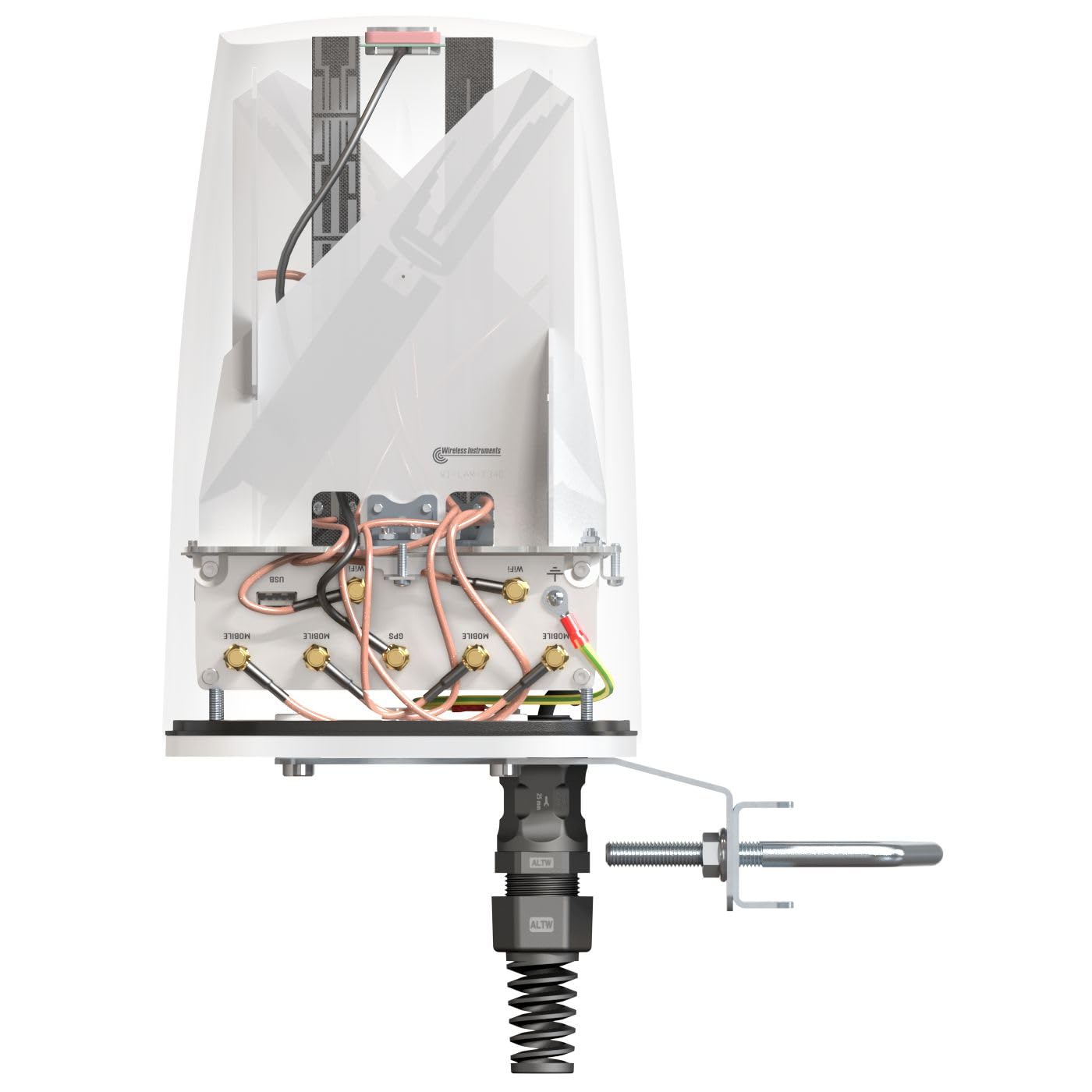 Ax50s Antenna Di Rete Antenna Omnidirezionale Poe/lan 4,5 Dbi (quspot For Rutx50)