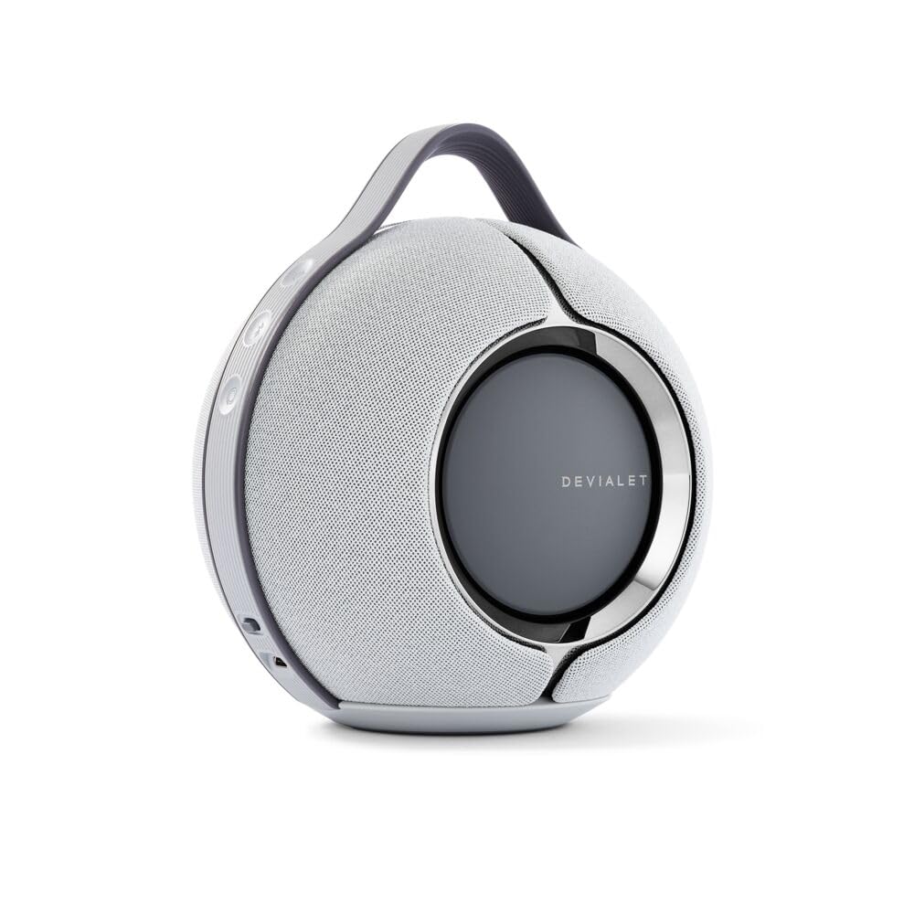 Devialet - Mania Portable Smart Speaker Light Grey- Premium Compact Sound - High-Fidelity Audio in Compact Design -