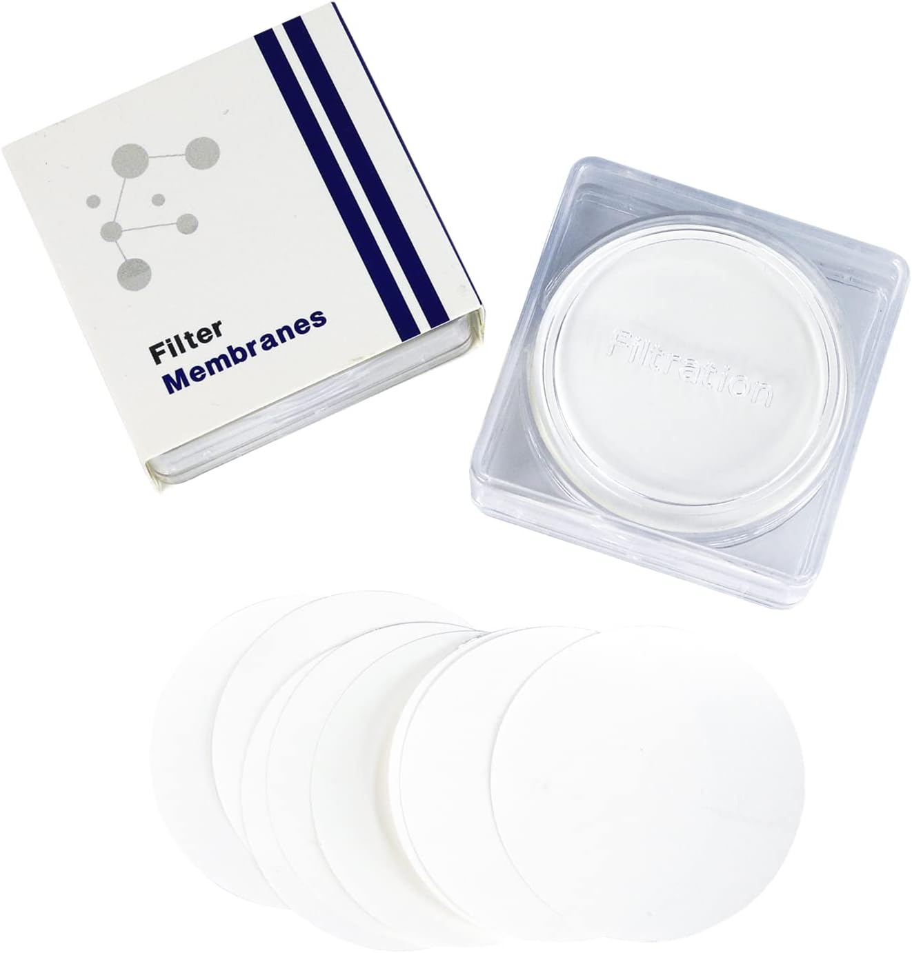 Hydrophilic PTFE Disc Membrane Filters, Diameter 47 mm, Pore Size 0.22 µm, Pack of 50