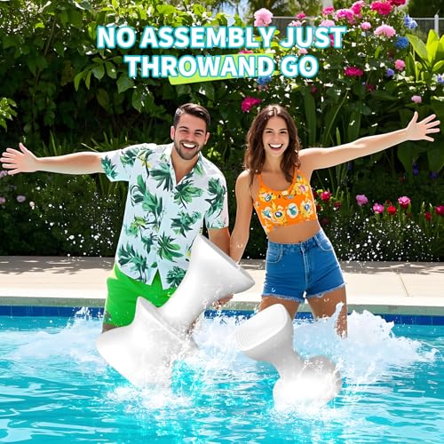 Image of 24 inch Pool stools for Underwater,Pre-Weighted Pool Stool with Adjustable Feet,Bar Seating Non-Float Design,Vinyl-Safe Pool Chairs for Inground Pools,Patio,Outdoor Poolside(1 Stool)