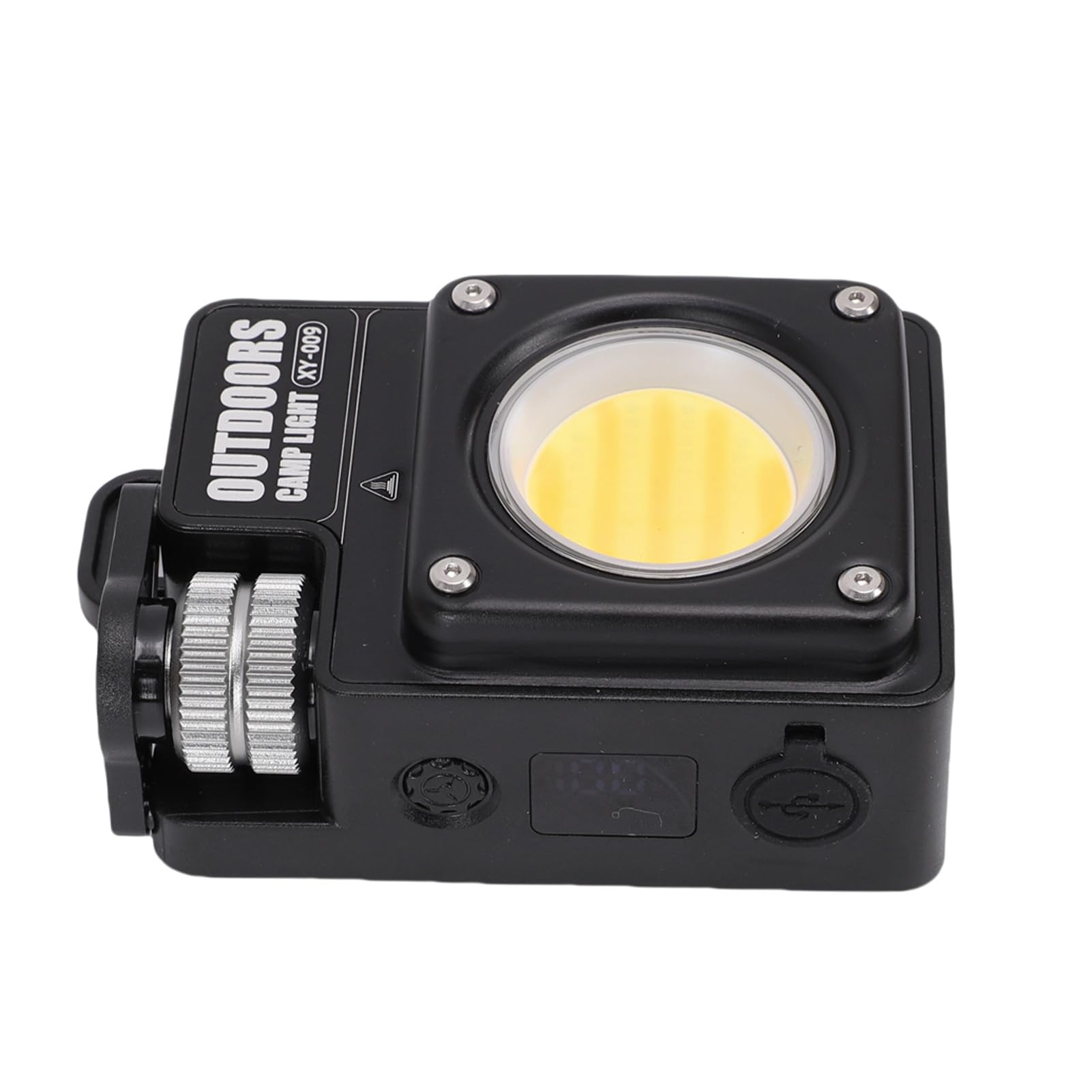 Sxhlseller Lanterne Portable à Haute luminosité 3500 Lm |Lampe de Poche Magnétique LED Rechargeable pour Camping, 5 Modes, écran LCD (BLACK)