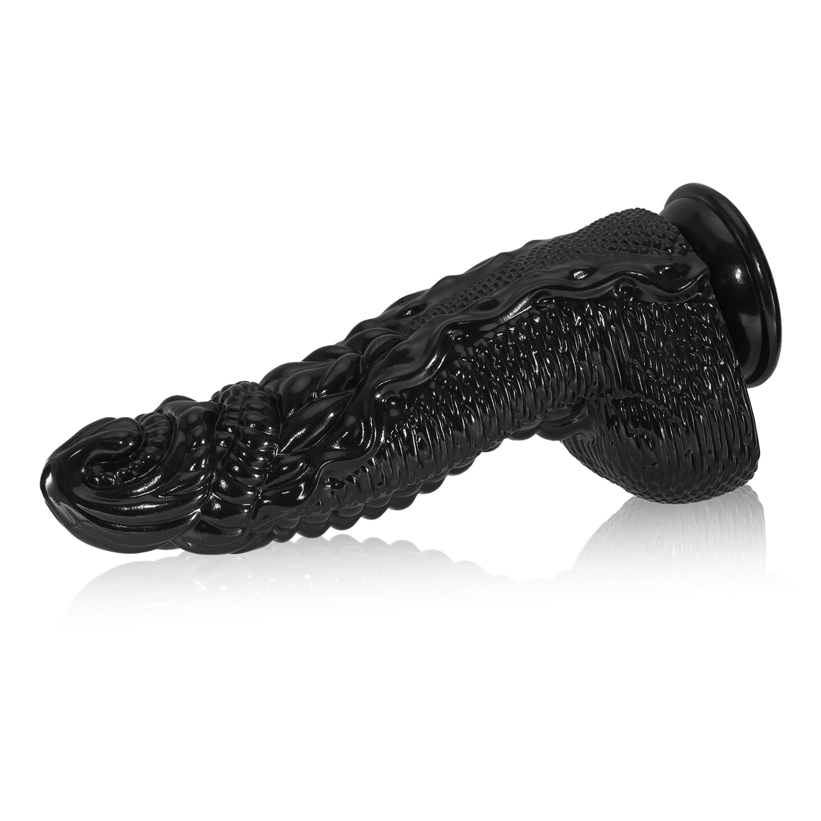 9.05 pulgadas realista grande dildo grueso, monstruo negro dildos con taza de succión fuerte para el juego de manos libres, parecido pene punto G juguetes sexuales anales para mujeres hombres