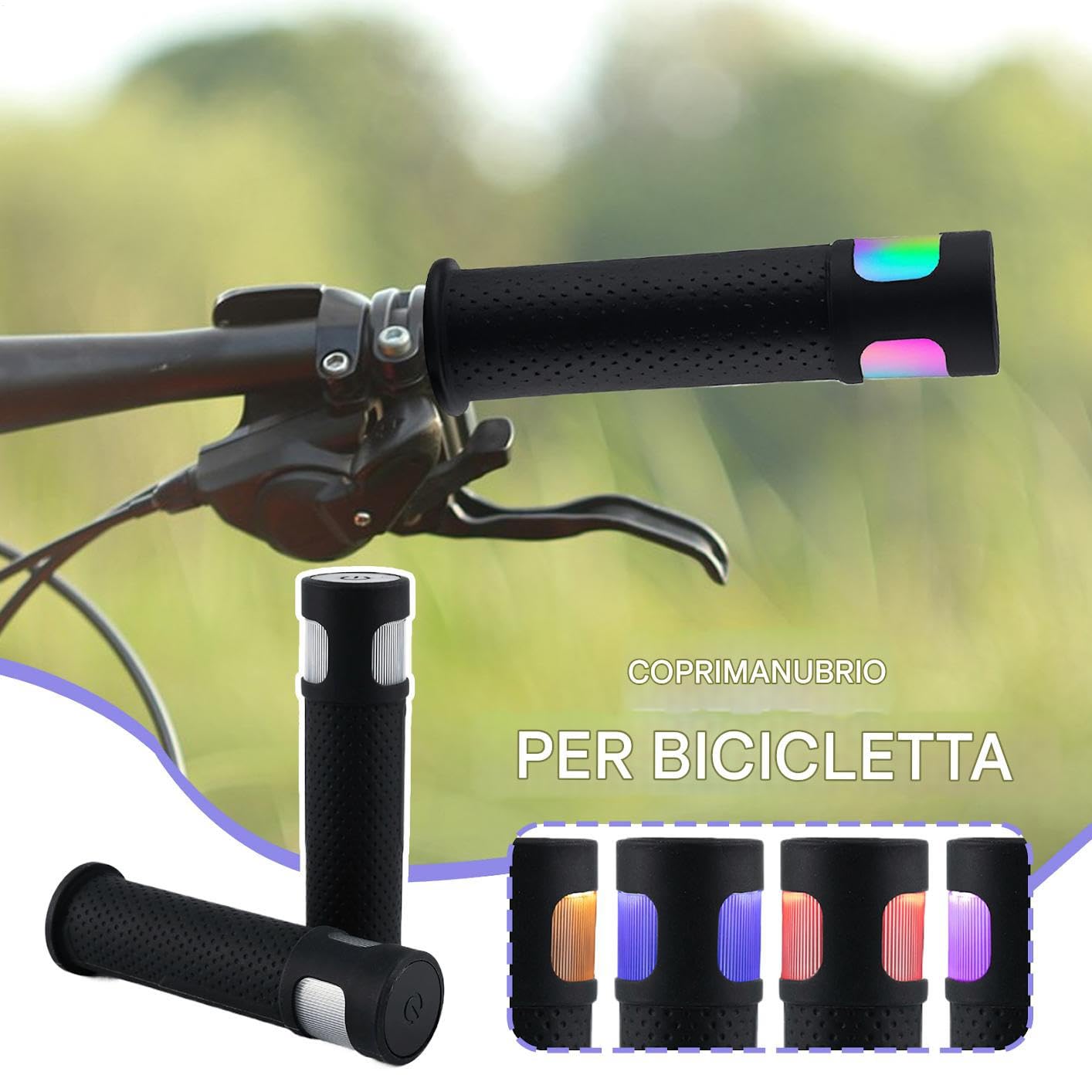 Indicatore LED Direzione - Luce Per Manubrio Di Scooter - Copri Manubrio Impermeabile Touchscreen Per Monopattini