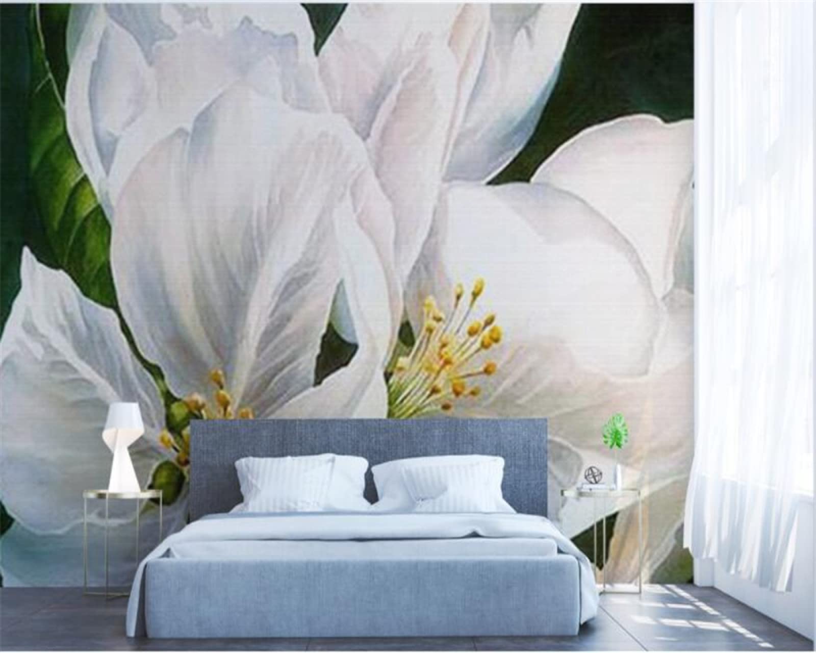 Fotobehang 3D Effect Behang 3D Lelie Modern Woonkamer