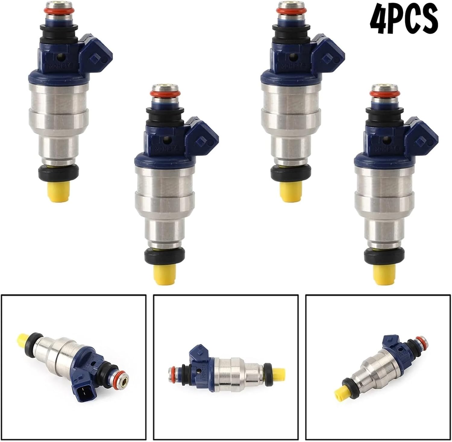 4Pcs Fuel Injectors Set Compatible With Mitsubishi 2.4L L4 1994-1999 842-12147 MDH275 INP-065