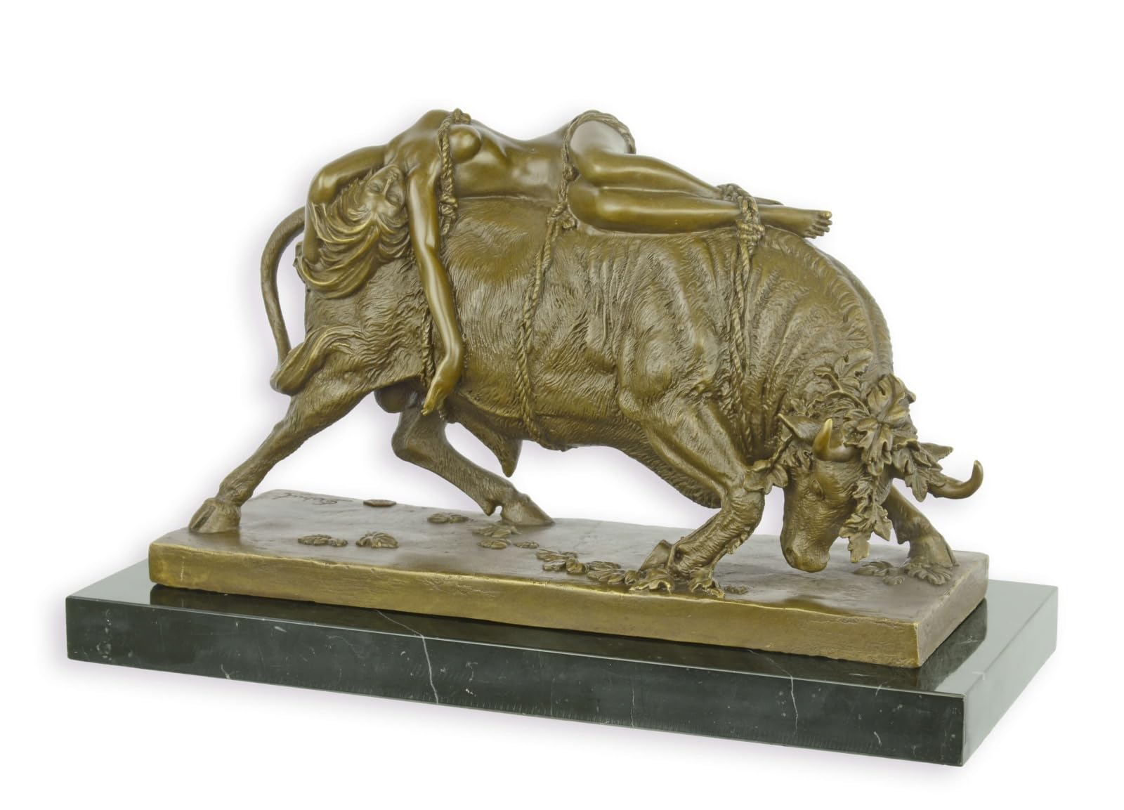 Bronze Sculpture Europe and Bull After Debut Replica Retro Design Decoration