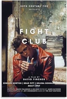 Amazon.co.jp: ファイト・クラブ映画のポスター キャンバス 芸術
