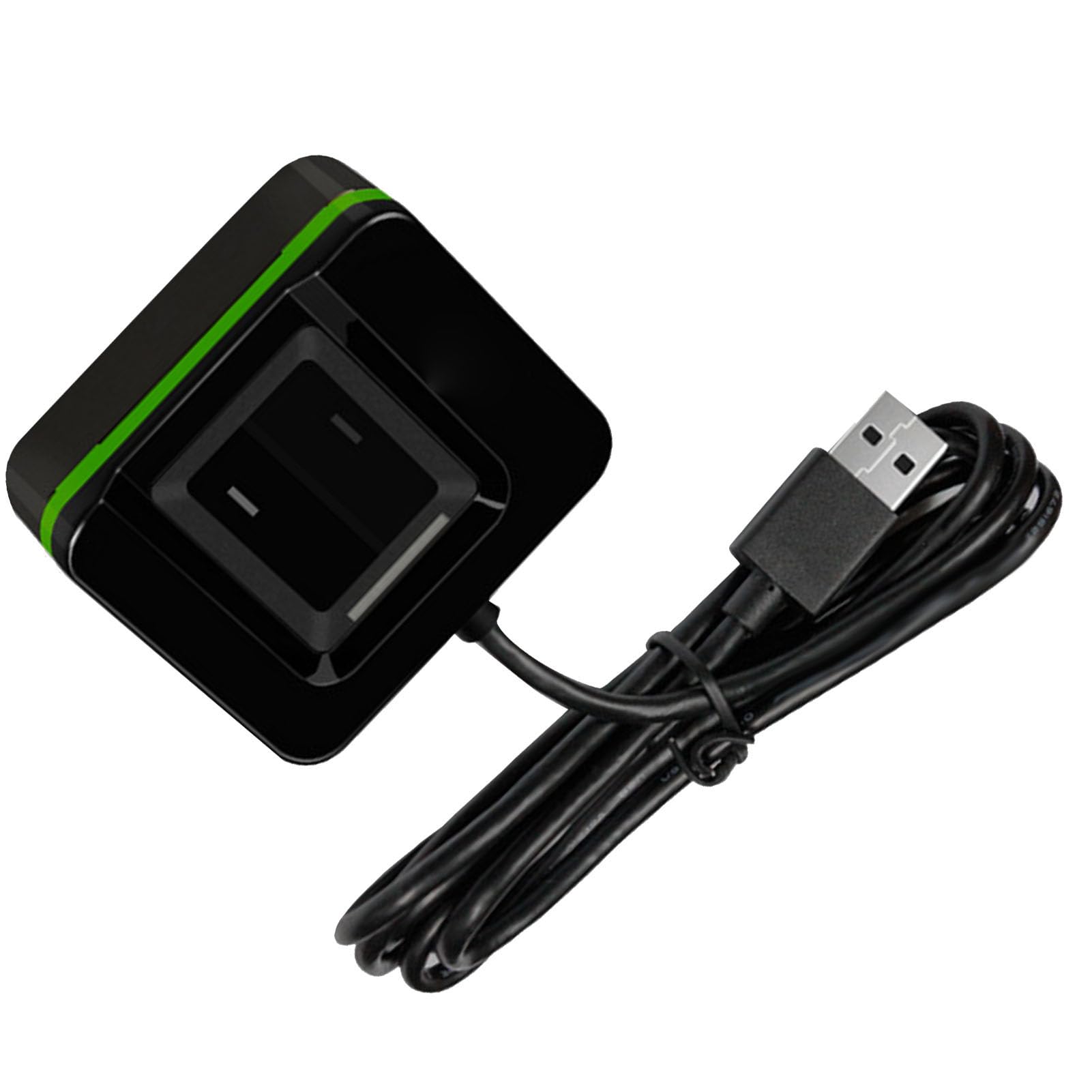 Generic Biometryczny Czytnik Linii Papilarnych USB Bezpieczny Skaner Linii Papilarnych do Komputera PC, Kabel 5,9FT do Użytku Biurowego/domowego (ZKLIVE20R)