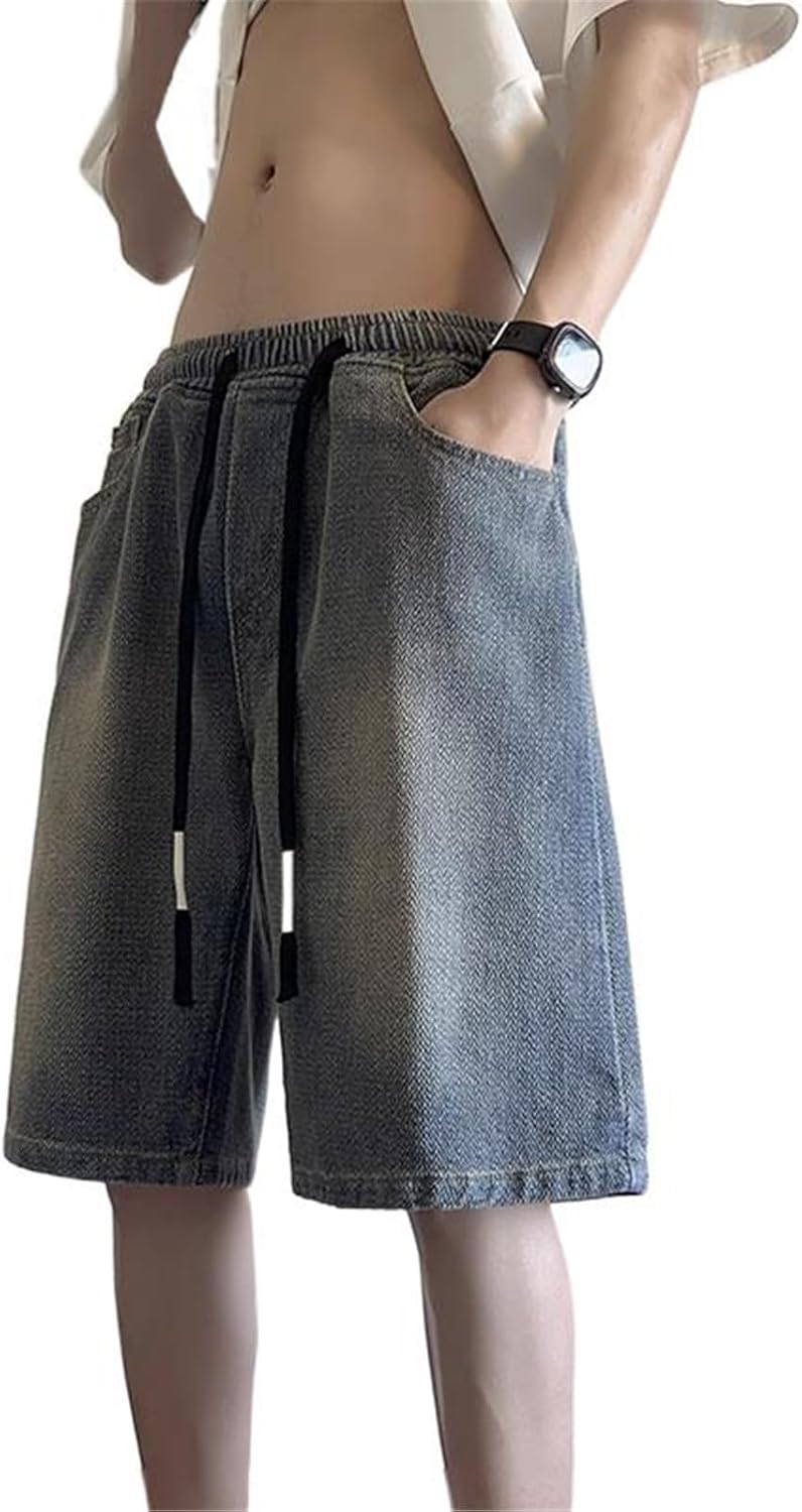 Men's American Retro Denim Shorts | Summer Workwear