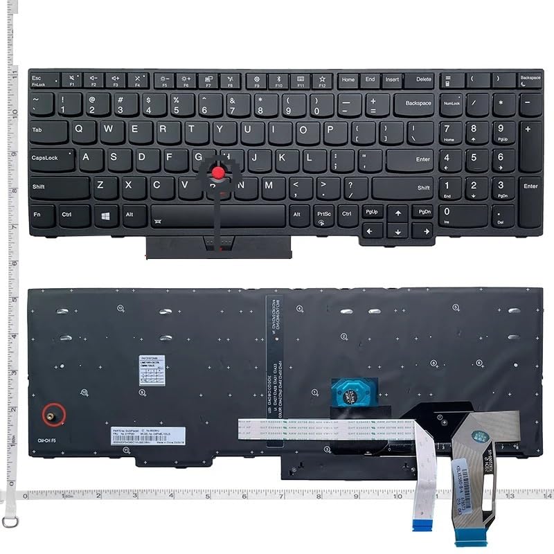 Clavier ThinkPad E580 de rechange noir rétroéclairé US pour réparer votre ordinateur portable