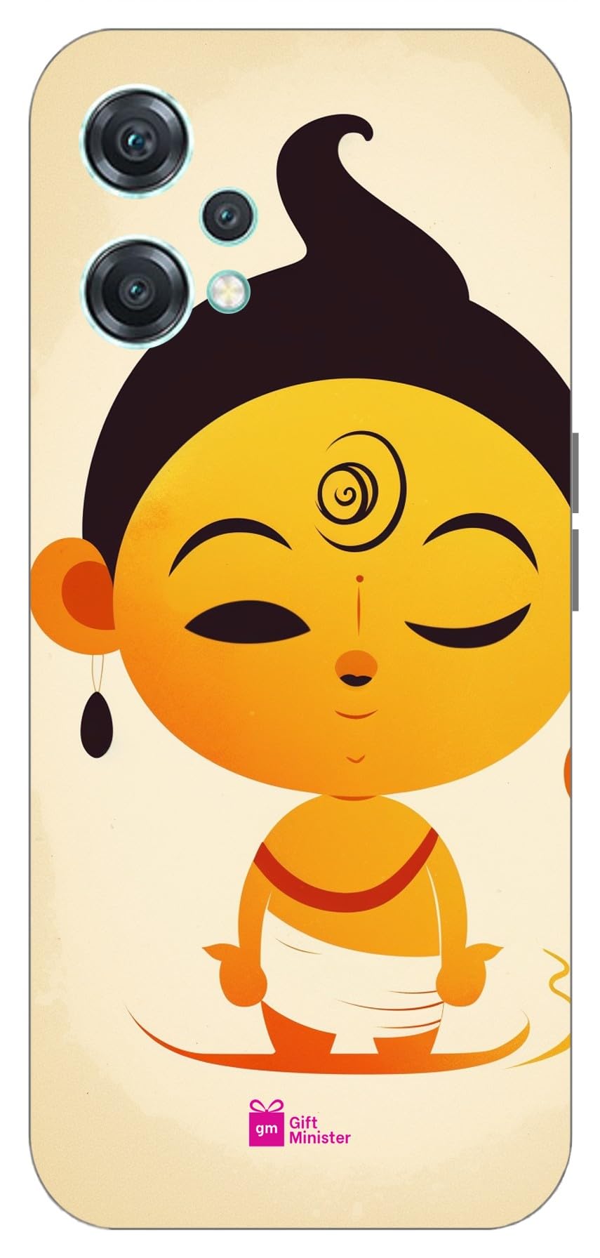 Gift MinisterSoft Designer Mobile Case for One Plus Nord Ce2 Lite 5G Back Cover Golden Rod - Happy Super Cute Minimalistic Indi Inspired God Calligraphy Art Lighting Scratch 1Pcs 1702Q