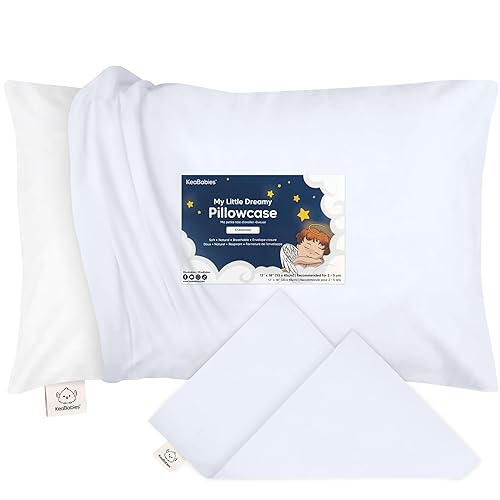 Miniatura 19 de KeaBabies Funda de almohada para niños pequeños de 13 x 18 pulgadas, funda de almohada de algodón orgánico para niños, niñas, funda de algodón suave