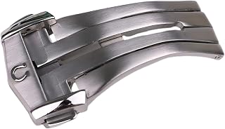 Matte Brushed Steel Folding Buckle - Watch Buckle Accessories Watch Buckle for Omega Seamaster Speedmaster