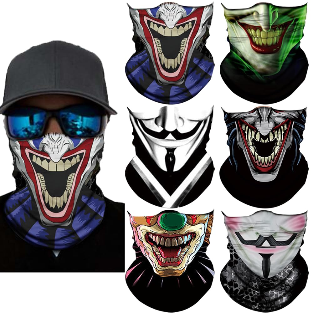 Neck Gaiter Mask,UV Protection Bandana Gator Face Cover Covering Mask,Tube Scarf,Neck Warmer Balaclava,Headband