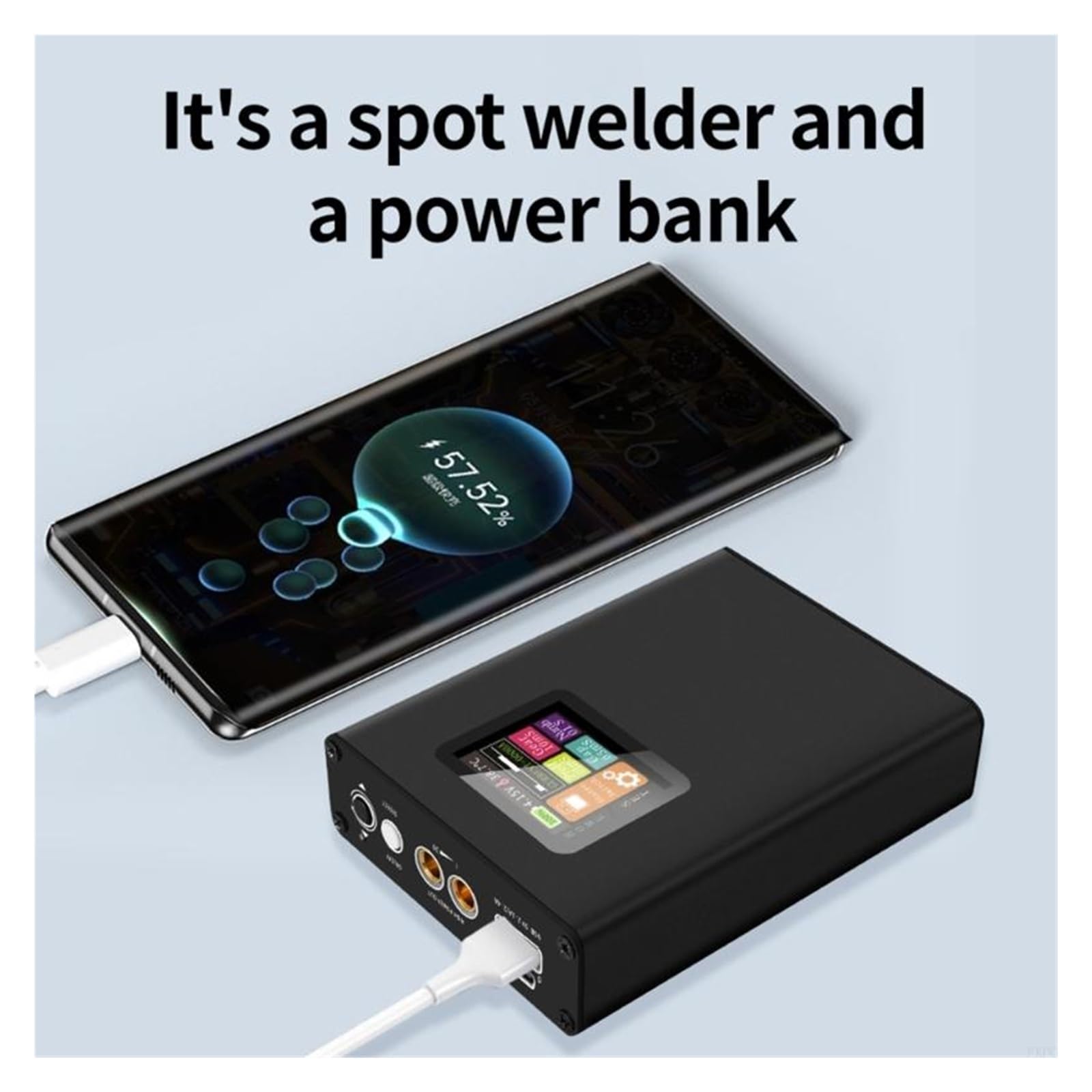 Portable Spot Welder with 1.8" LCD Screen, 30 Gears 18650 Battery DIY Kit,Precyzyjna kontrola