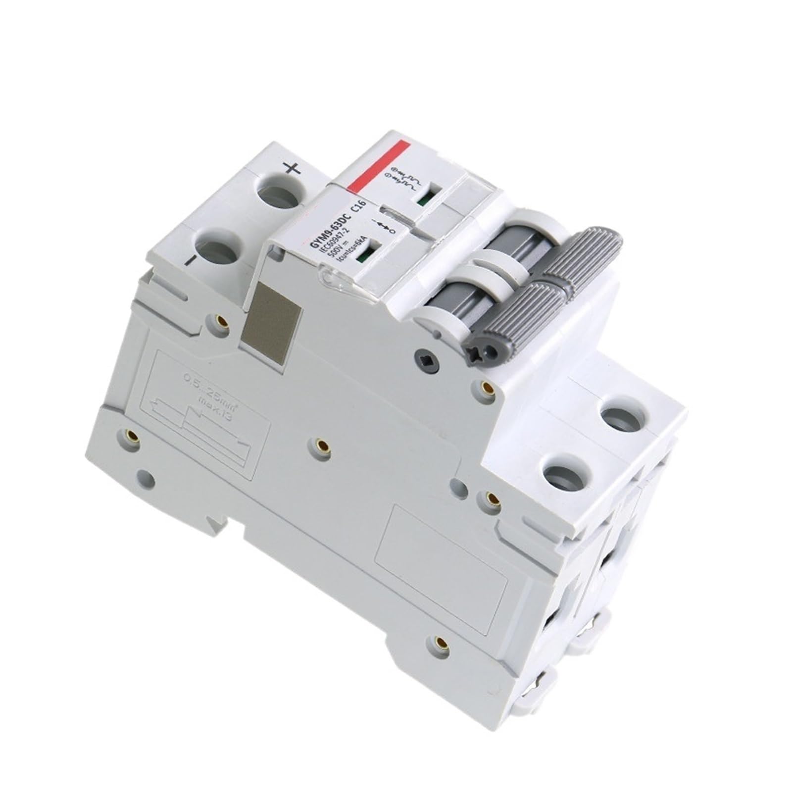 Disyuntor DC de carril DIN 2P 500V 40A para protección de circuitos 7