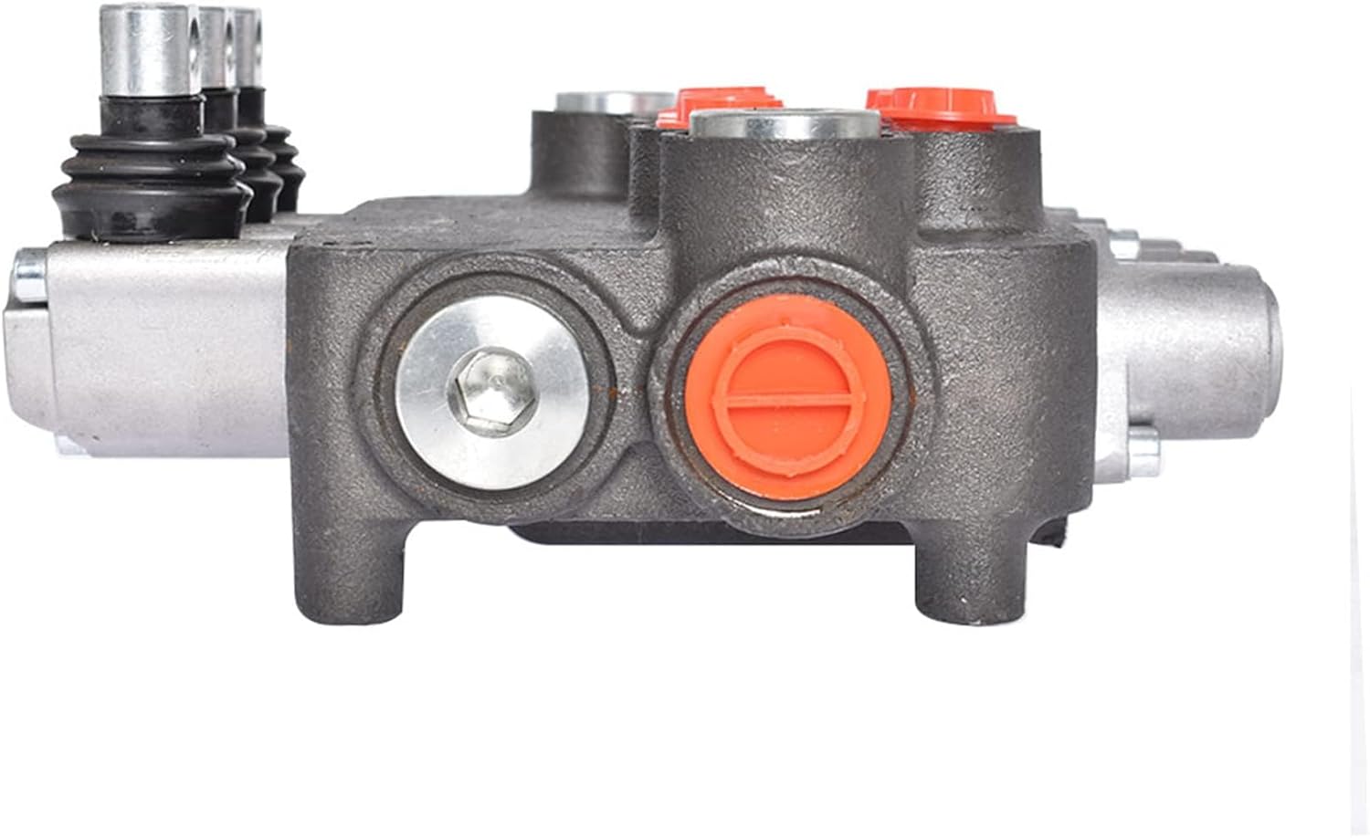 waltyotur Hydraulic Directional Control Valve, 3 Spool 21 GPM Hydraulic Loader Valve, SAE Ports, 3625PSI Double Acting Valve Directional Control Valve for Small Tractors Log Splitters