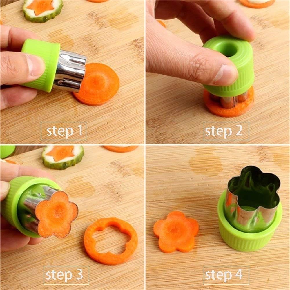 Savoryhive 12 PCS Cookie Cutters Stainless Steel Vegetable Fruit Biscuit Cutters Shapes Sets Mold Pattern, for Kid Baking Cooking Food Decoration 3