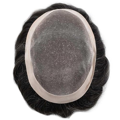 Miniatura 5 de Mens Toupee Hair Piece For Men Hair Replacement System For Men Fine Mono Mens Hair Piece Human Hair Piece Toupee For Men Hairpieces Protesis Capilar