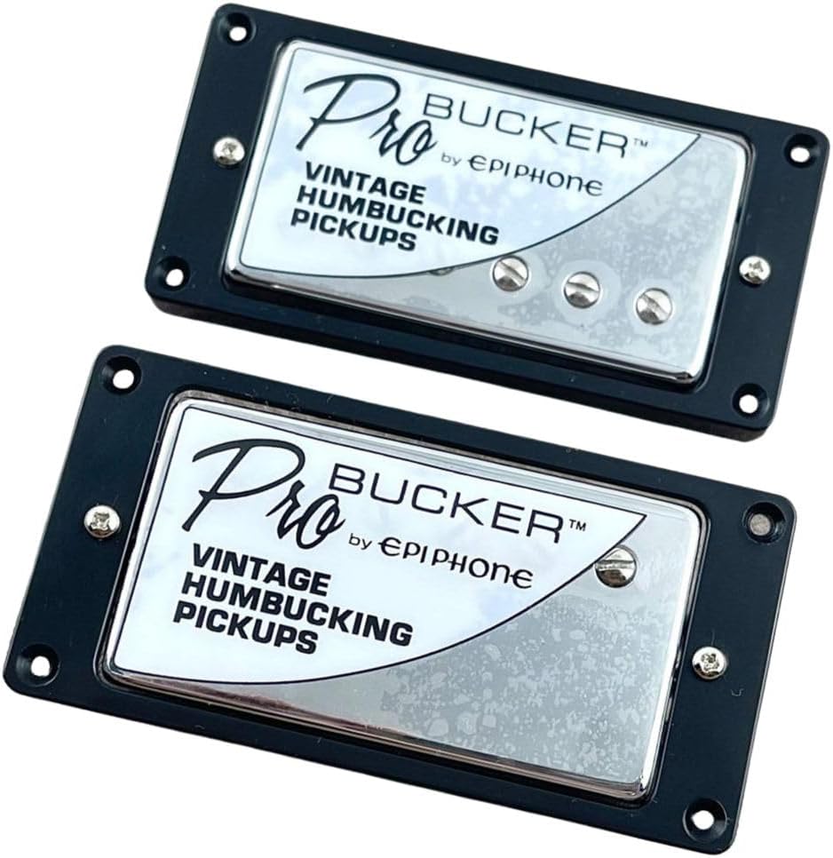 1 Set KHLESBY ProBucker Classic Alnico II Vintage Humbucking Pickups 5 Core Wire Chrome For Electric Guitar (2 Core Wire)