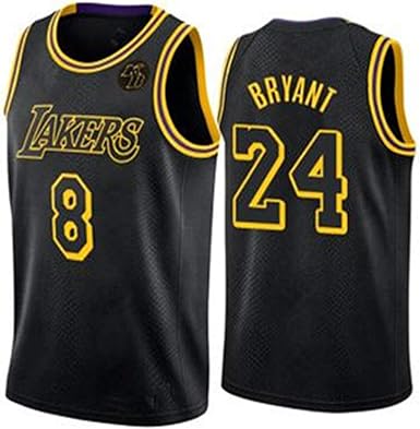 Camiseta de baloncesto Kobe Bryant, Lakers 8 # 24 # bordado ...