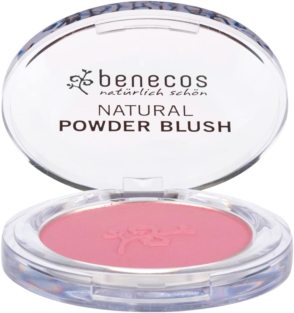Benecos Natural Cosmetics - Powder Blush - With Organic Castor Oil - Mallow Rose - 5.5g