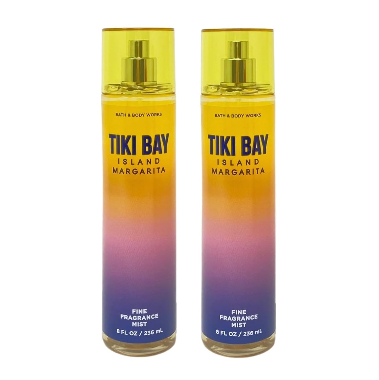 Bath & Body Works Tiki Bay Island Margarita 2 Pack Fine Fragrance Mist Bundle - 8 fl oz / 236 mL each
