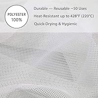Vista 4 de Red japonesa para olla arrocera para sushi, malla de poliéster, reutilizable, fabricada en Japón (tamaño L, 40 x 40 pulgadas), color blanco