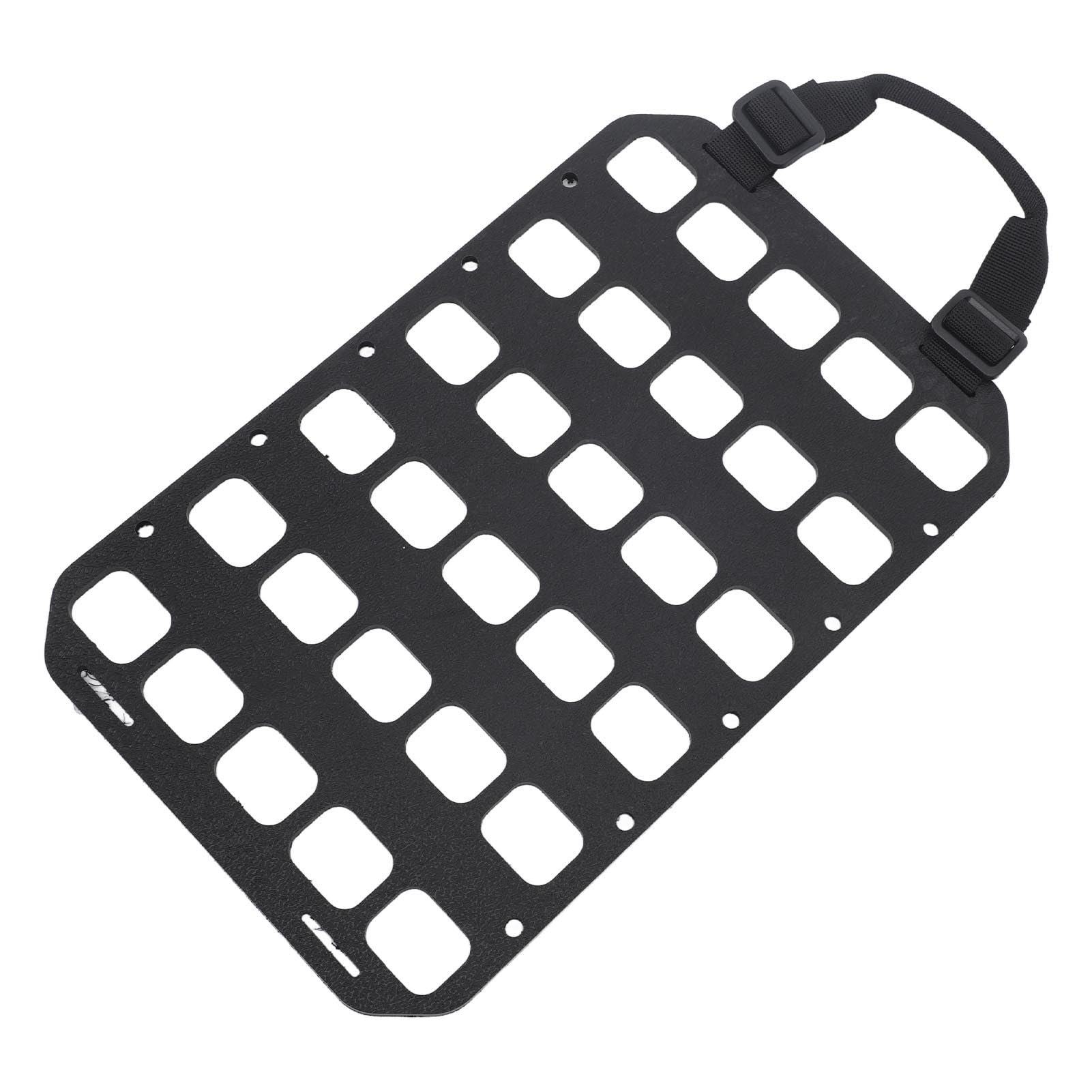 Tbest Panel Molle, Paneles Molle Rígidos Negro con Asa Diseo de Orificios Fijos de PP Panel Organizador Molle para Caja de Pared Mochila Asiento Trasero Organizador de Automóvil