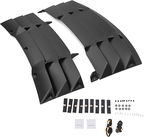 Miniatura 10 de IKON MOTORSPORTS, Rejilla de ventana trasera compatible con Dodge Charger 2011-2023, impresión de fibra de carbono, plástico ABS estilo IKON 2