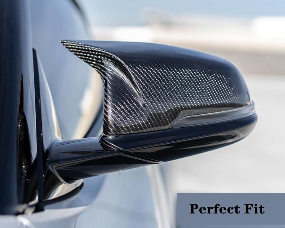 TanKin M Style Real Carbon Fiber Mirror Cover Caps Compatible with Toyota Supra MK5 A90,1Pair of Sport Design Rear View Mirror Housings Replacement