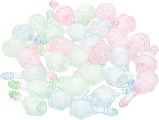 TEHAUX 30 Pçs Acessórios De Resina DIY Capa De Telefone 3D Acessórios Para Celular Brincos De Resina Mini Garrafa Pingentes Pingentes Bonitos Pingentes De Telefone Celular Pingente De