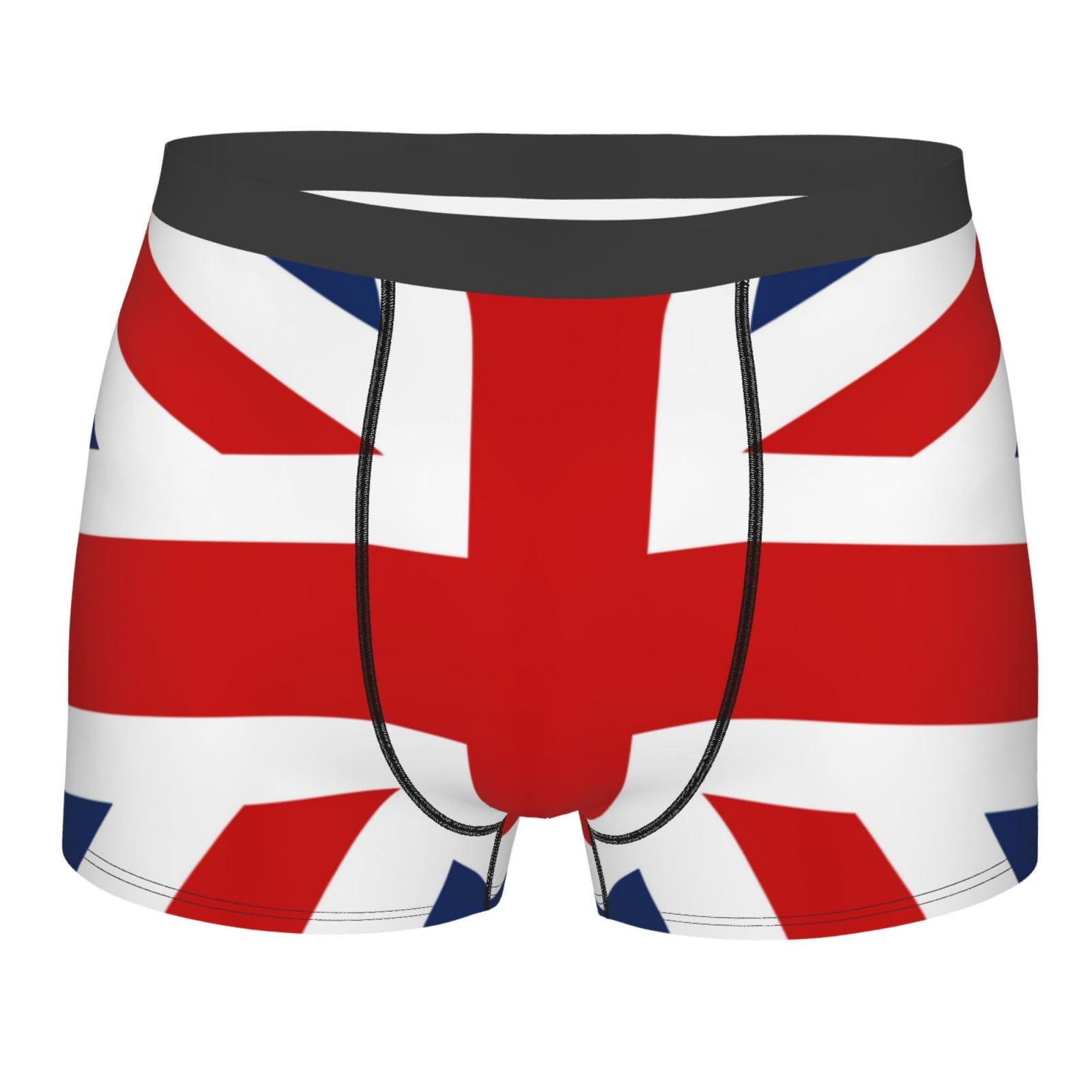 Melbrakin Men's British Flag Underwear Breathable Boxer Briefs Stretch Trunks