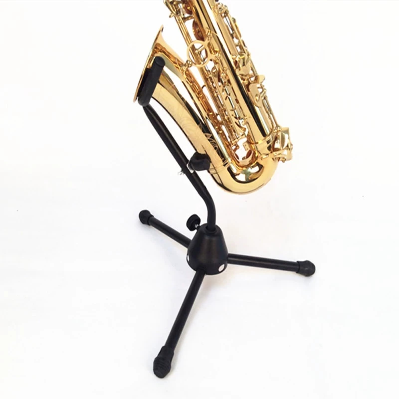 Pie Saxofón con Brazos Acolchados Plegable Antideslizan para Escenario